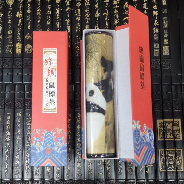 键盘垫熊猫零钱包办公桌垫拉链笔袋电脑鼠标垫创意可爱卡通多功能
