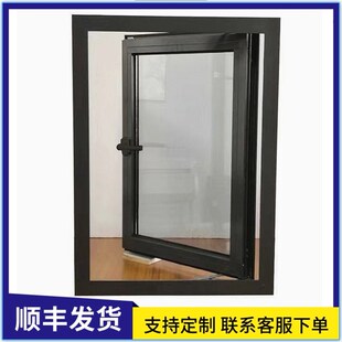 小窗户定做50平开窗卫生间阳台铝合G金窗户定制空调检修口对开窗