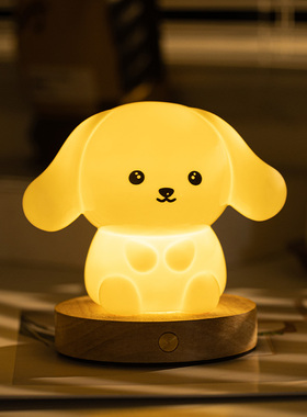 中秋节陶瓷小夜灯卧室p睡眠灯婴儿喂奶护眼氛围床头台灯送女生礼