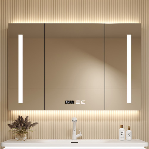 智能浴室镜柜单独挂墙式梳妆收纳壁挂G厕所除雾镜箱镜子储物置物