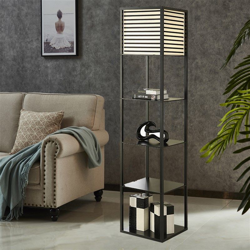 摇控调光现代中式简约大气客厅y落地灯卧室床头地灯沙发地灯餐厅