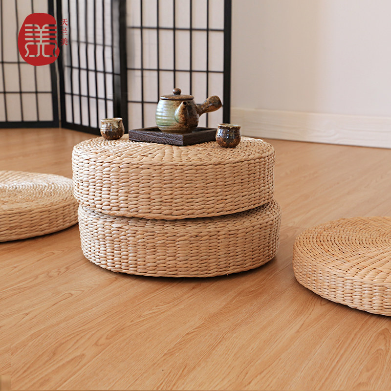 蒲团坐垫草编禅修打坐垫家用圆形加厚榻榻米茶道藤编拜佛垫跪垫,节庆用品/礼品,创意坐垫,淘宝优惠券,粉丝福利购,淘宝优惠卷