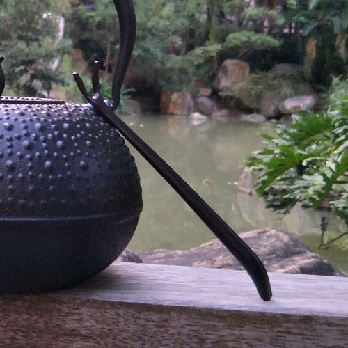 铸铁壶叉 复古茶具铜壶铁壶专用防烫起盖配件手工纯铁Y盖叉铜盖叉