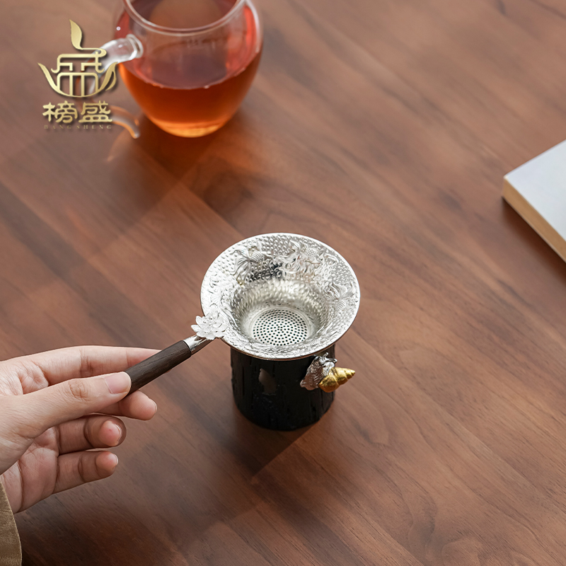 榜盛茶漏茶滤高档茶叶过滤网茶水分离滤茶器创意功夫茶具配件茶隔