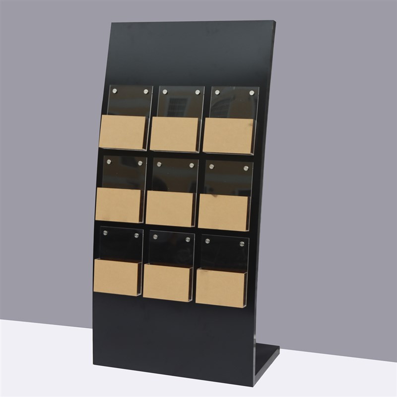 房地产杂志架落地户型图展示架宣传册展架木质资料架书报架书刊架