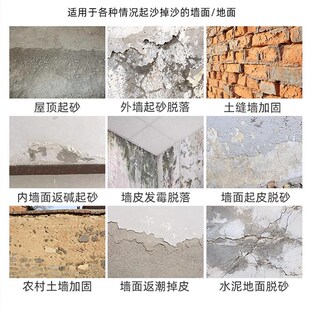 固沙剂土面地面反碱沙处理墙面屋顶皮加固剂固沙宝渗透界面剂