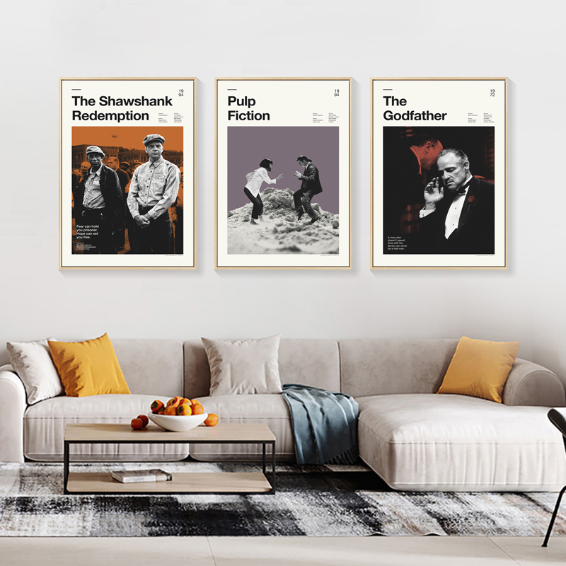 欧美电影海报复古装饰画客厅背景墙卧室壁画星球大战星际穿越挂画