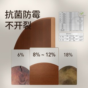 懒米唱片菜板装相思木实木棋盘格家用粘砧板抗菌分餐