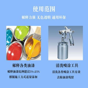 通用稀释剂油漆通用型稀释剂除胶去油污油墨洗剂环保型稀料快干