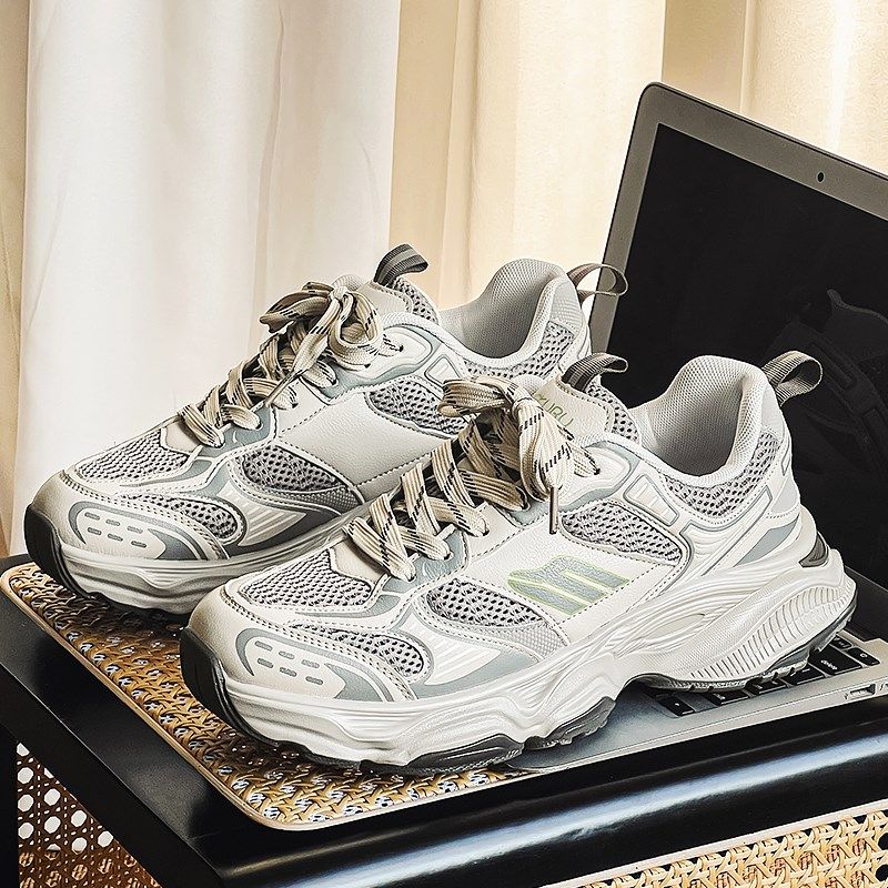 特大码男鞋45秋季透气网面老爹鞋46E休闲运动鞋子47加肥加宽网鞋4,流行男鞋,时尚休闲鞋,淘宝优惠券,粉丝福利购,淘宝优惠卷