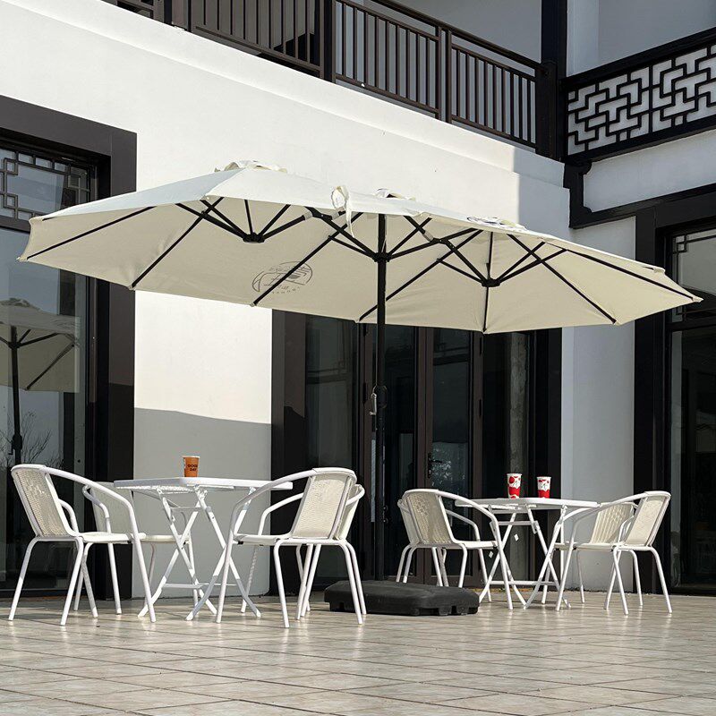 户外奶茶外摆大遮阳伞防水店户外太阳G伞大型商用伞长方形咖啡厅,住宅家具,双头伞,淘宝优惠券,粉丝福利购,淘宝优惠卷