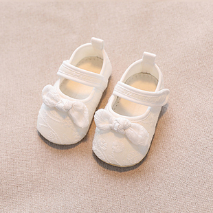 婴儿鞋 子软底步前鞋 12月女一岁婴幼儿外 宝宝防滑学步不掉鞋
