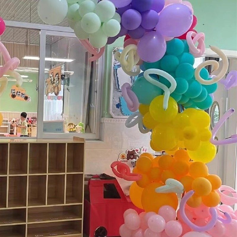 彩色多巴胺气球排列套装打开气球柱装饰生日安排气球场景装饰,节庆用品/礼品,气球,淘宝优惠券,粉丝福利购,淘宝优惠卷