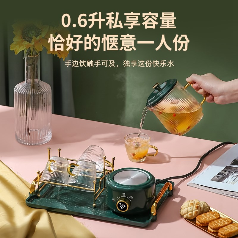 养生壶家用小型办公室加厚玻璃煮茶器煮茶壶恒温烧水花茶高硼硅