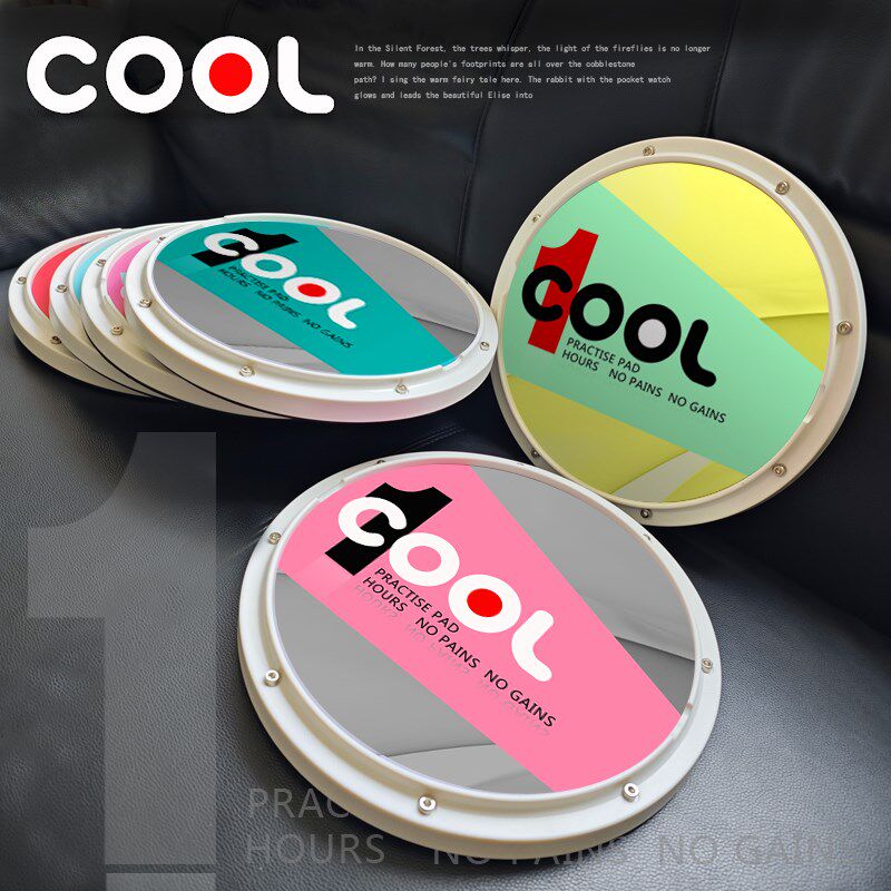 Cool架子鼓练习哑鼓垫套装家用练功台12英寸初学者静音打击板垫