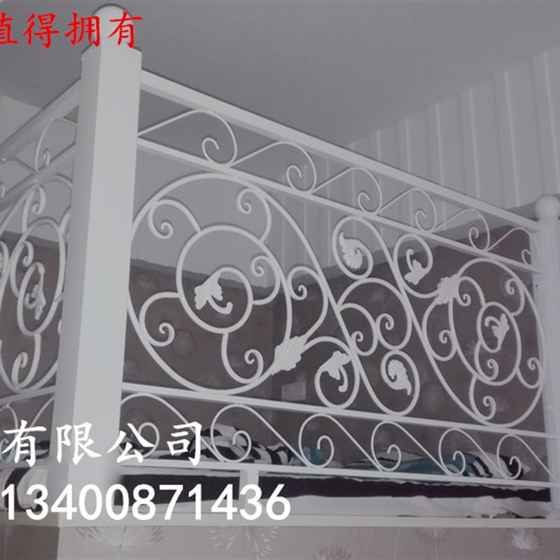 欧式铁艺护栏飘护栏阳台围栏阁楼别墅护栏走廊栏杆扶手