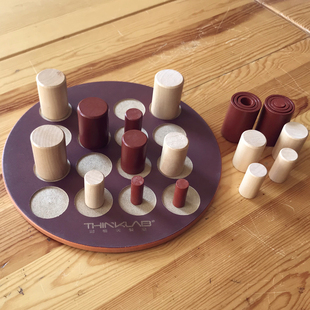 以色列思维游戏儿童木制益智桌游戴高帽杯小学生桌游