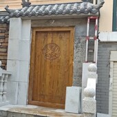 老榆木实木门装 门单室内门复古包厢民宿房间门卧室门