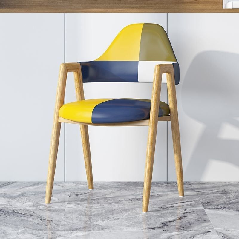 铁艺仿实木字椅餐椅家用靠背椅卧室书桌写字椅现代奶茶店椅,住宅家具,餐椅,淘宝优惠券,粉丝福利购,淘宝优惠卷