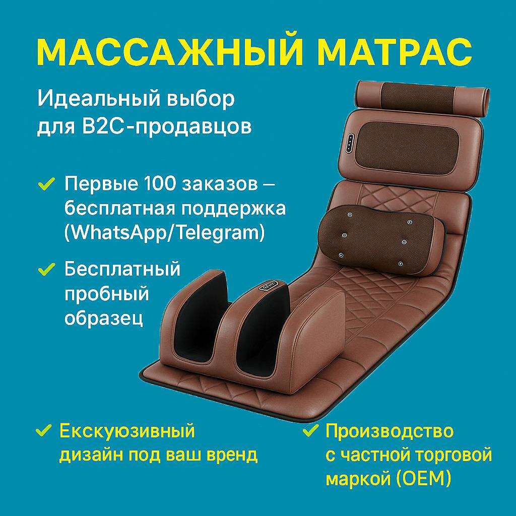 震动加热理疗电动按摩垫按摩仪全身可用按摩床垫按摩枕热敷
