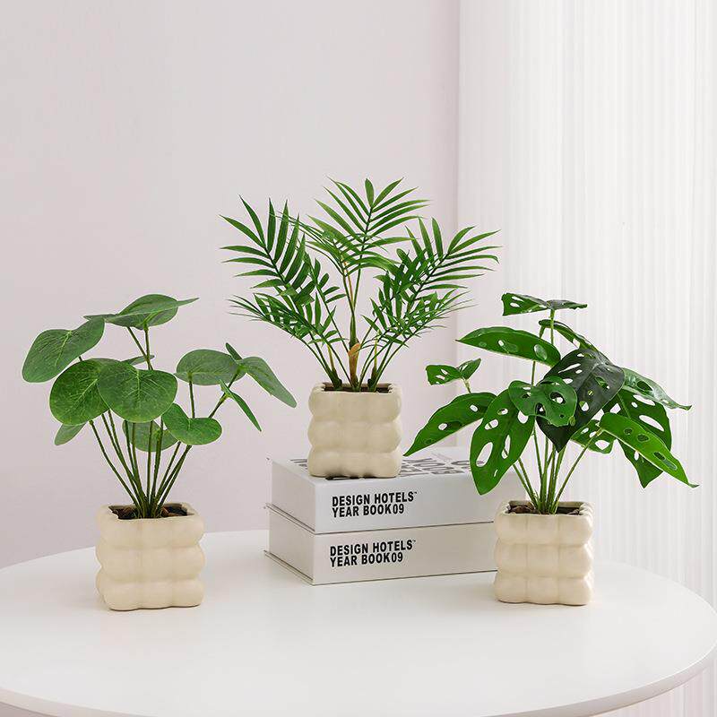 植物北欧装饰小盆栽办公室客厅桌面室内盆景摆件仿生假花绿植