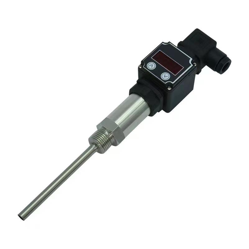 数显插入式一体化温度变送器传感测温探头Pt100热电阻4-20mA/0-5V