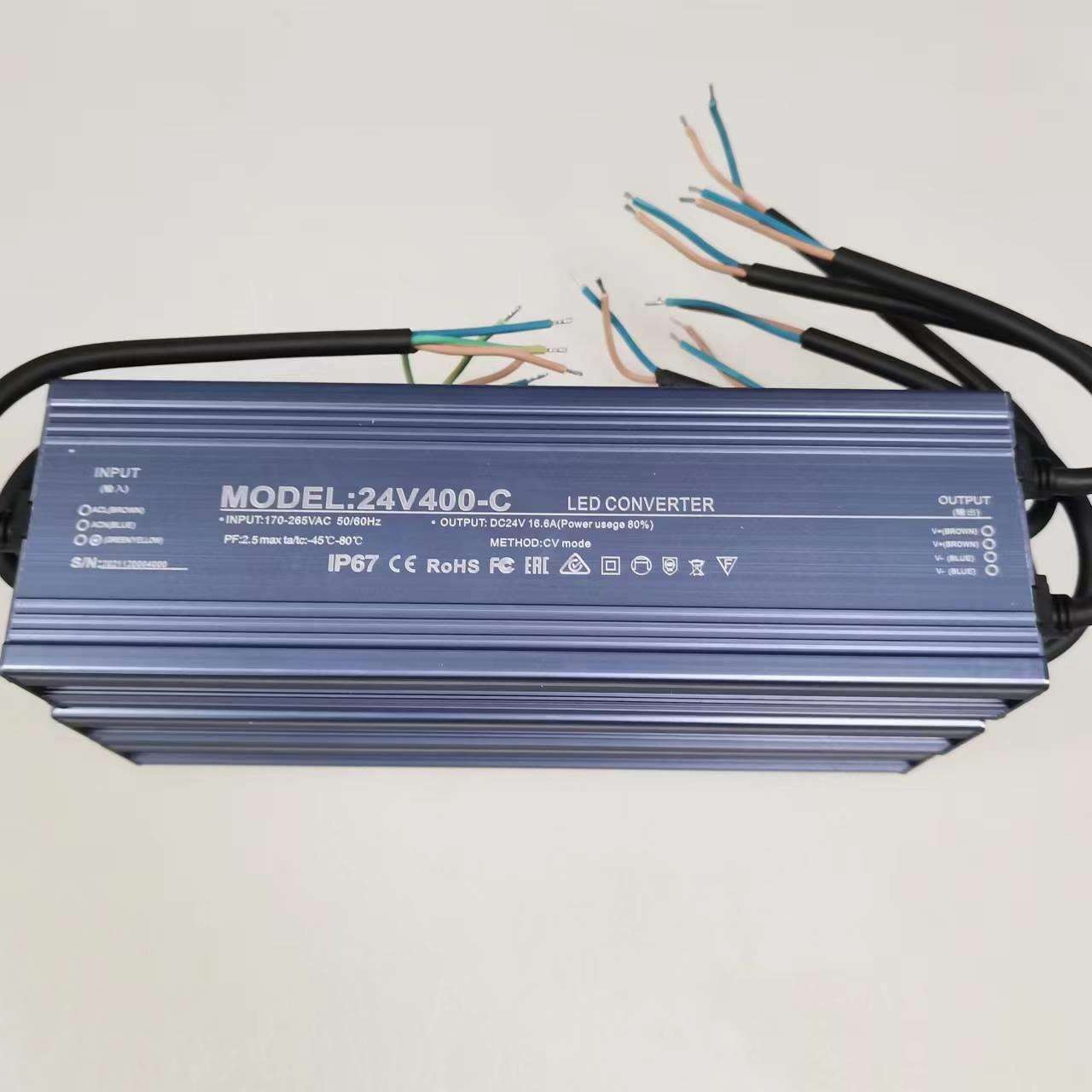 LED防水开关电源400W户外防雨电源24V防水驱动开关电源