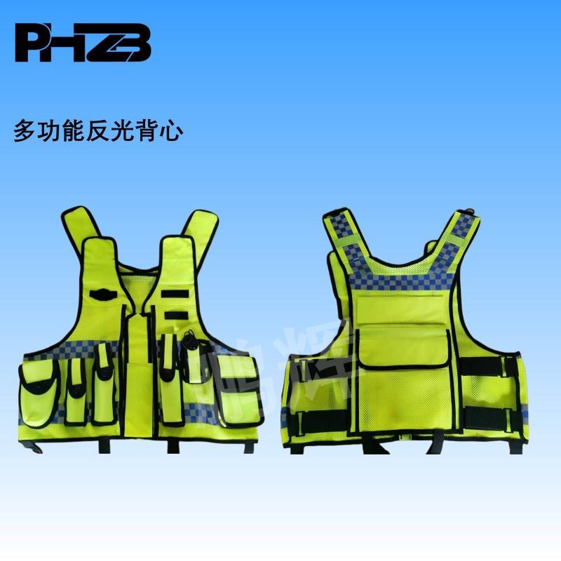 高档加厚多功能反光背心透气安全防护反光马甲荧光黄背心反光服