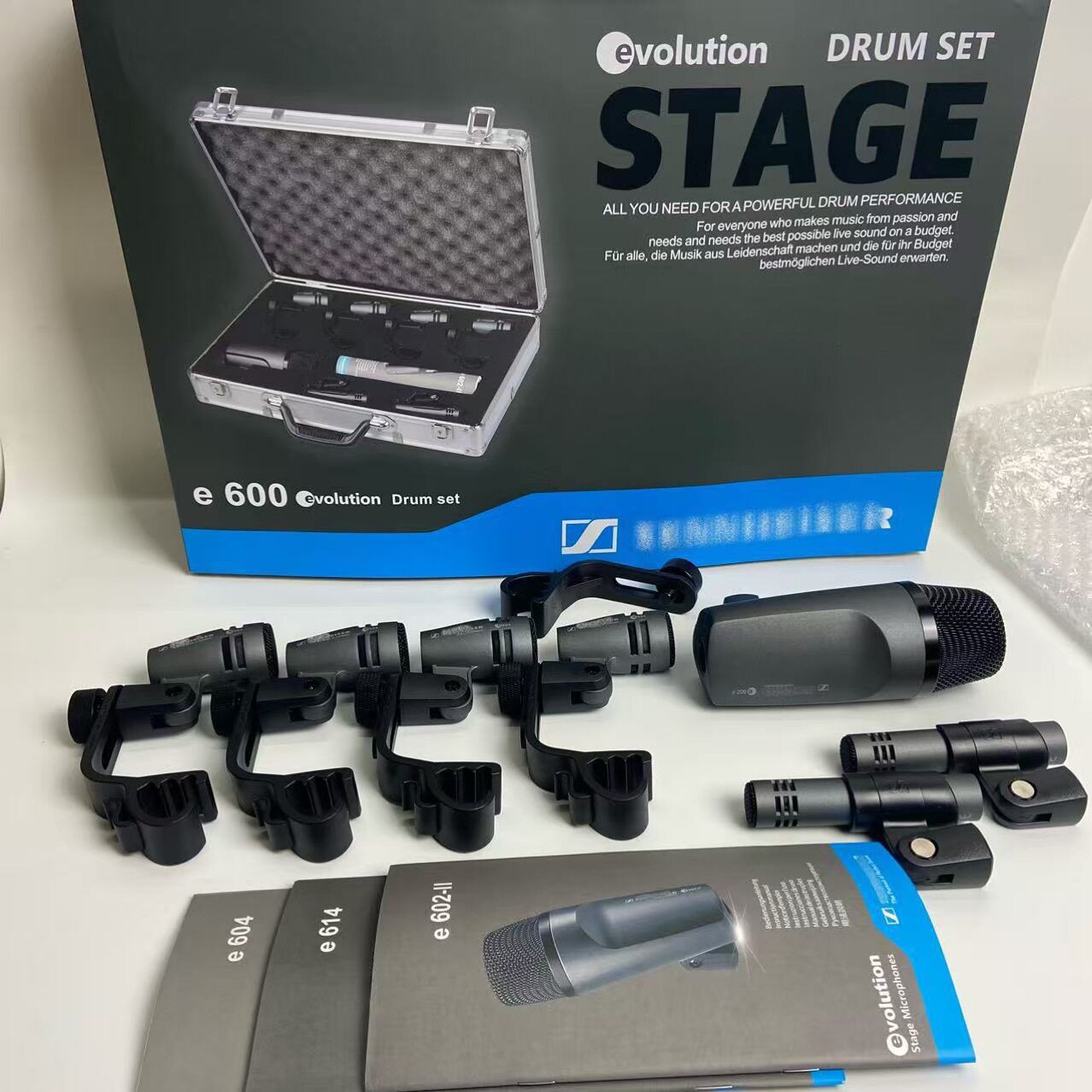 e600有线鼓乐麦克风专业舞台演出军鼓架子鼓拾音话筒动圈式麦克风