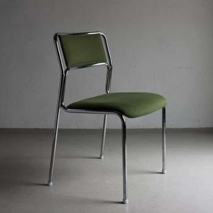 家用叠加不锈钢布艺礼堂靠背餐椅婚礼集会洽谈会议室便宜实惠椅子