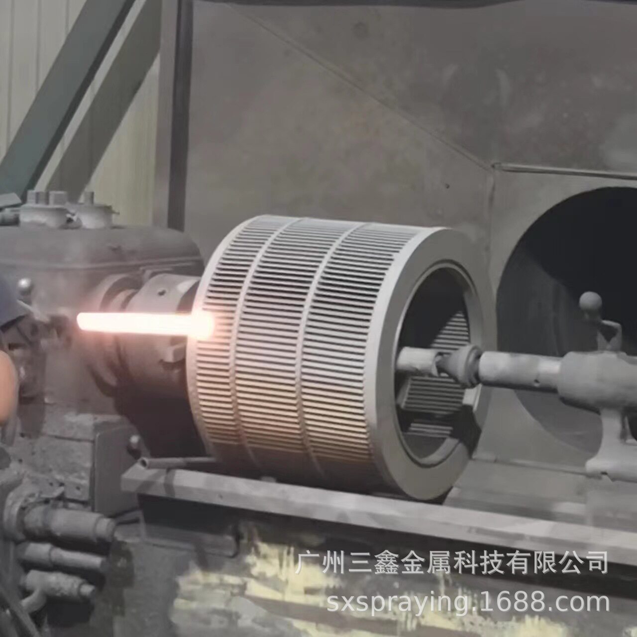 分级本体进出料仓碳化钨涂层卧式分级机耐磨衬板超音速火焰喷涂