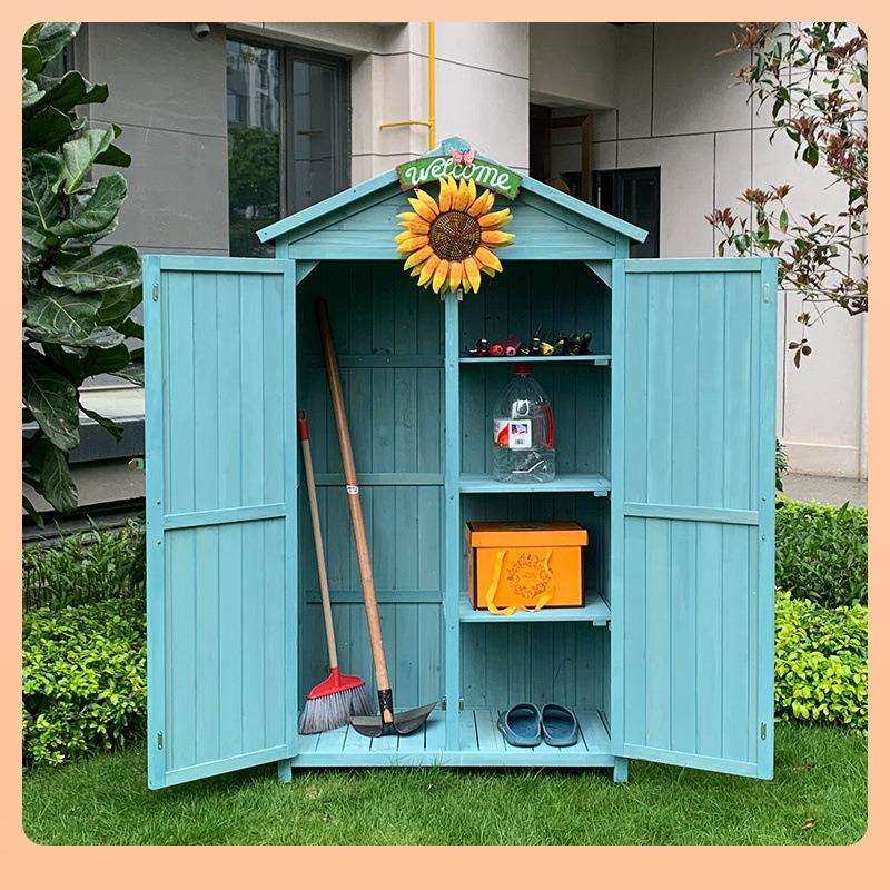 户外工具房庭院储物箱防水防晒花园阳台置物柜欧式别墅杂物收纳柜