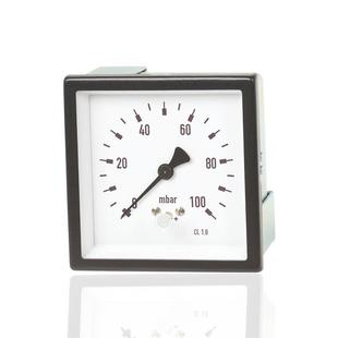 四方型膜盒微压表轴向织染机设备烧毛机用YESF 144Z100mbarG1