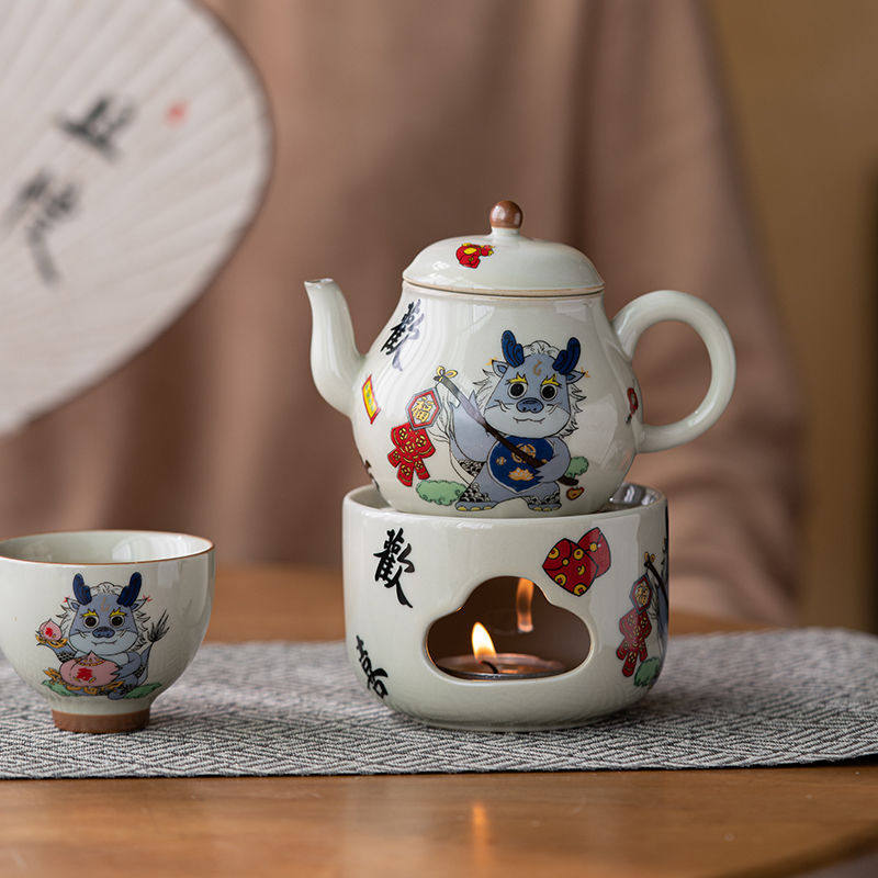 2024龙年新款蜡烛温茶炉小号