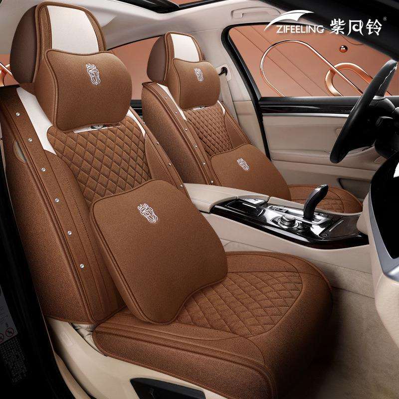 适用紫风铃汽车座套东风风光ix5途昂X途观LKX3KX5卡通座