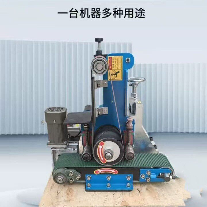 台式小型平面抛光机去毛刺砂带机平面拉丝机金属打磨抛光除锈机