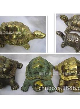 乌龟铜龟兽长寿chun阳之神兽仿古铜乌龟铜花龟