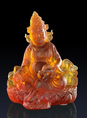 五姓财神佛像古法真琉璃黄财神红财神黑财神白财神绿财神室内摆件