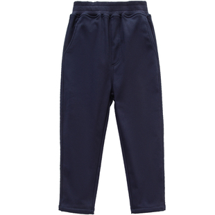 男童加绒裤子学生校裤休闲裤儿童卡其色加厚深蓝色西服裤保暖裤棉