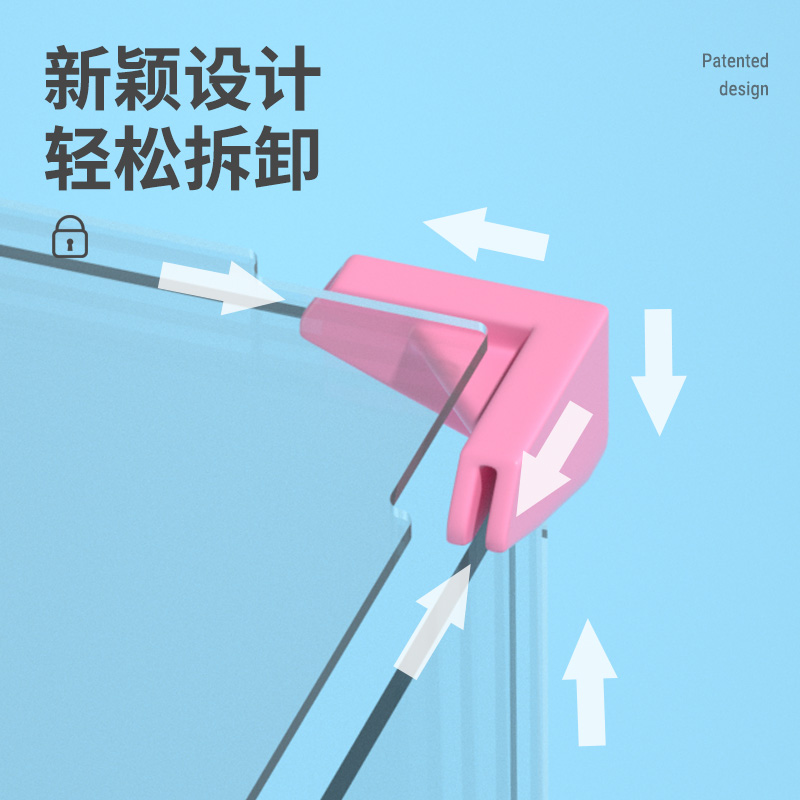 宠尚天仓鼠笼子透明亚克力47基础笼子金丝熊60超大别墅水晶笼用品