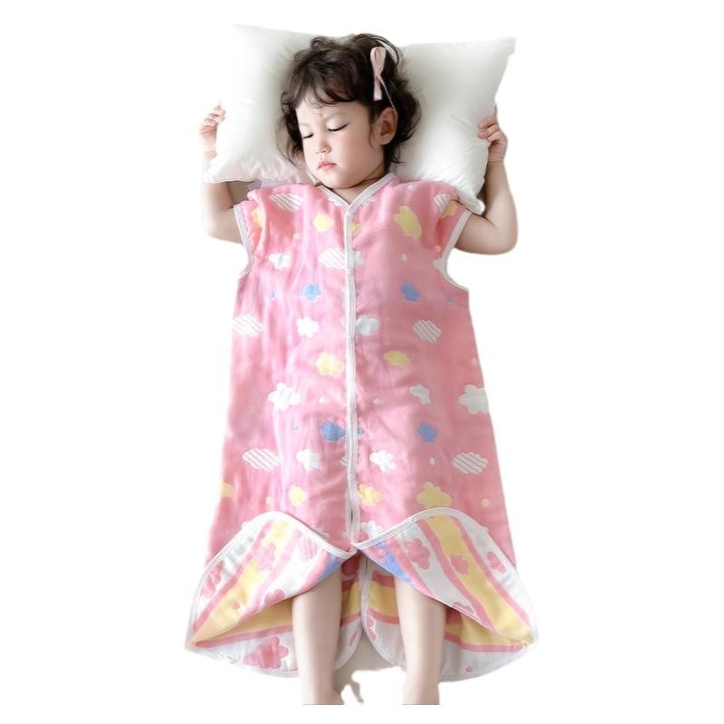 睡袋儿童夏季薄款防o踢被子宝宝睡觉护肚子神器大童肚兜护肚防着