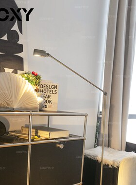 zoxy意大利lumina调光马达落地灯工业风卧室客厅书房沙发旁立式灯