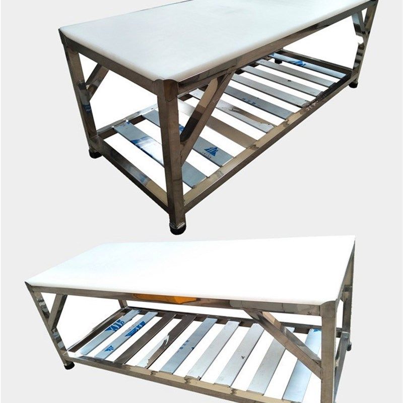 不锈钢剁骨台猪肉分割台切肉操作台PE板肉食工作台肉案,商业/办公家具,超市货架,淘宝优惠券,粉丝福利购,淘宝优惠卷