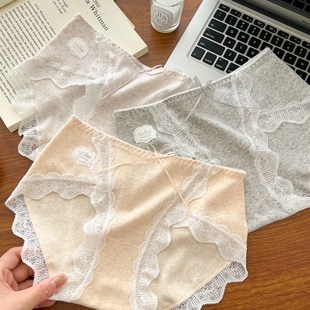 格物密语内裤纯棉抗菌女性感蕾丝女裤女生棉质短裤女士提臀裤头