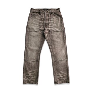 西里布全棉帆布伐木工装裤重磅拔染做旧咔叽复古直筒长裤男非rrl