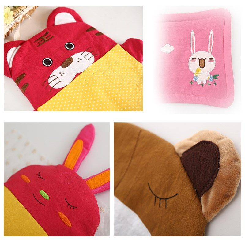四季儿童卡通枕头全棉幼儿园小孩枕头0-1-3-6岁婴儿宝宝纯棉枕头