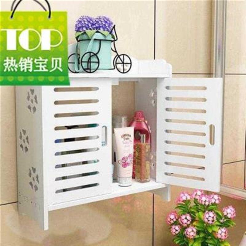 家用墙上客厅卫生间置物壁挂柜日式吊柜中国风柜子收纳架厕所简0