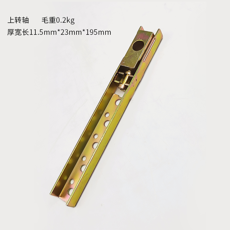 有框玻璃门地弹簧门配件可调上顶轴转轴摇臂附件铝合金圆柱门铰链