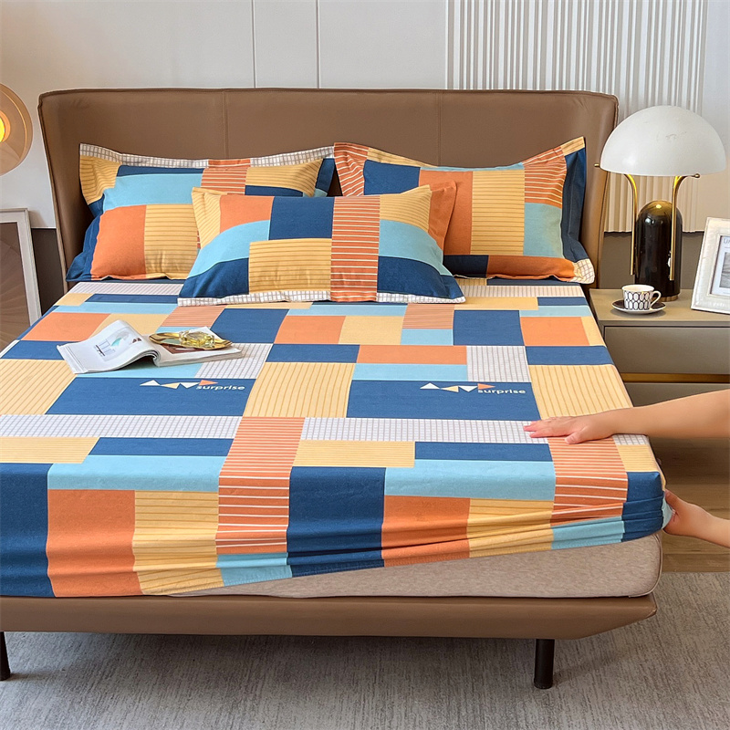 加厚纯棉床笠单件全棉磨毛秋冬防滑床单全包席梦思床垫保护套床罩