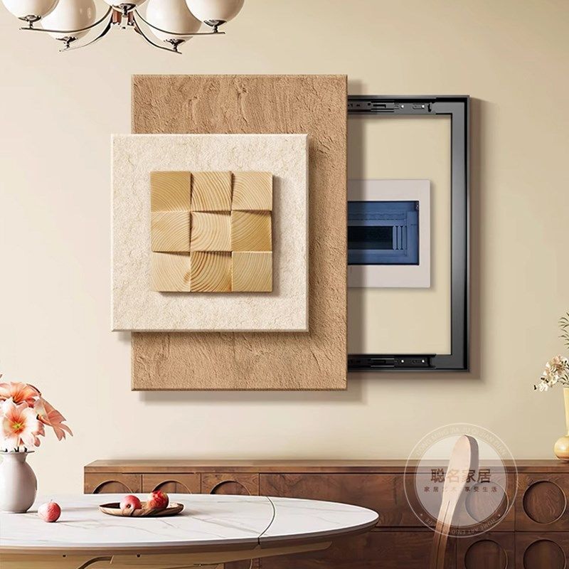 2025新款电i表箱装饰画立体配电箱遮挡挂画高级感电闸弱电箱墙壁,家居饰品,现代装饰画,淘宝优惠券,粉丝福利购,淘宝优惠卷